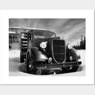 1935 Ford Classic Pickup V4 Posters and Art